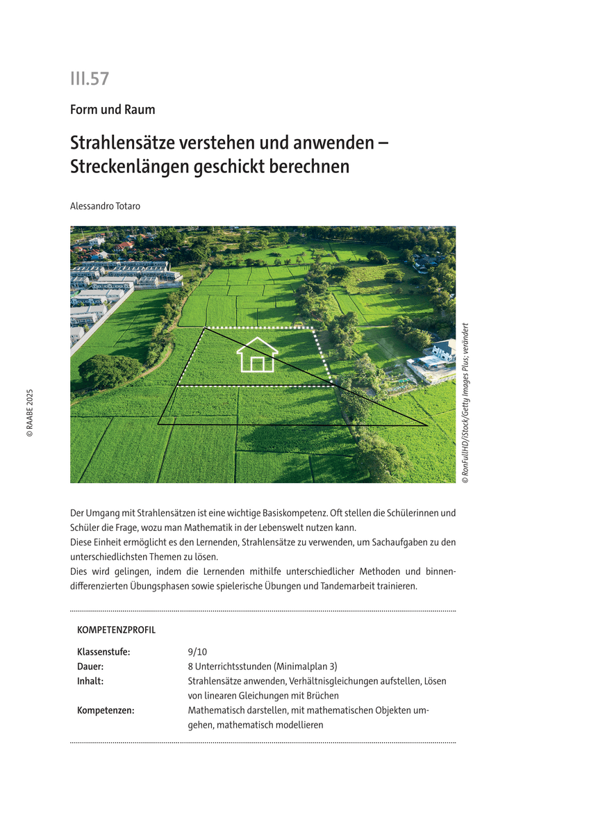 Strahlensätze verstehen und anwenden