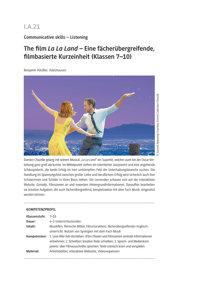 The film "La La Land"