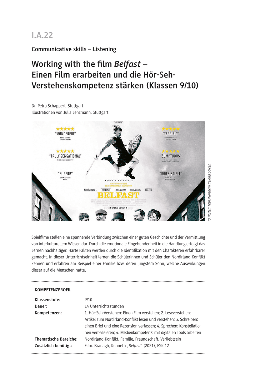 Working with the film Belfast