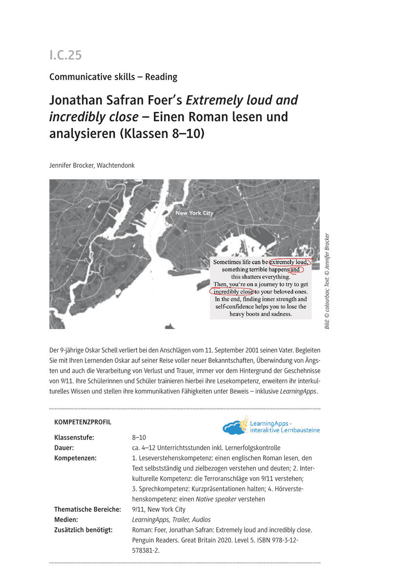 Jonathan Safran Foer’s Extremely loud and incredibly close