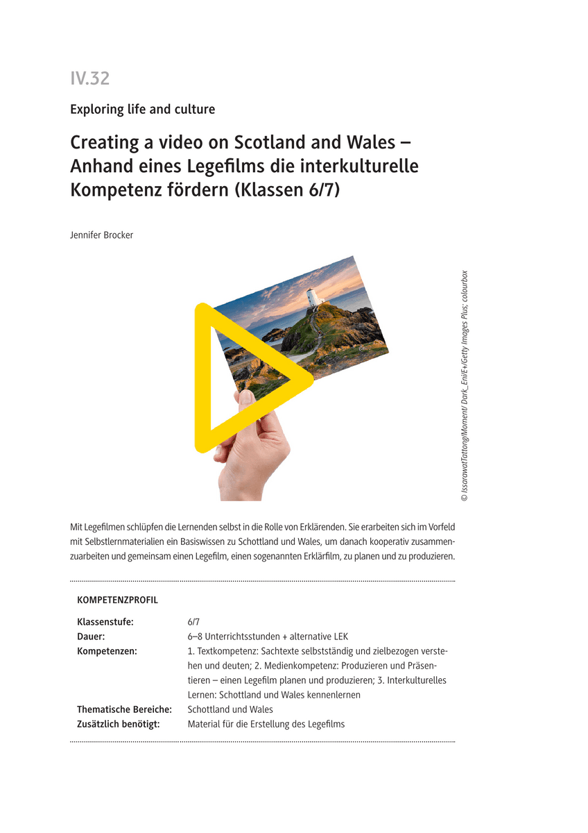 Creating a video on Scotland and Wales