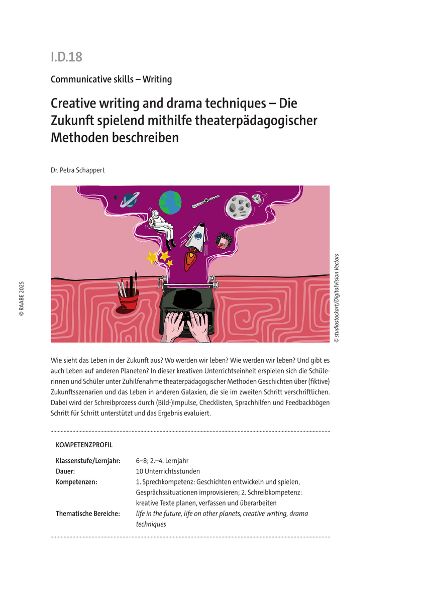 Creative writing and drama techniques