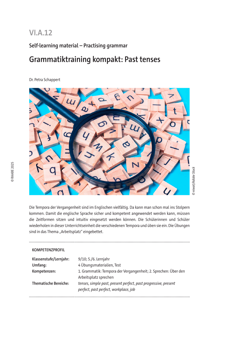 Grammatiktraining kompakt: Past tenses