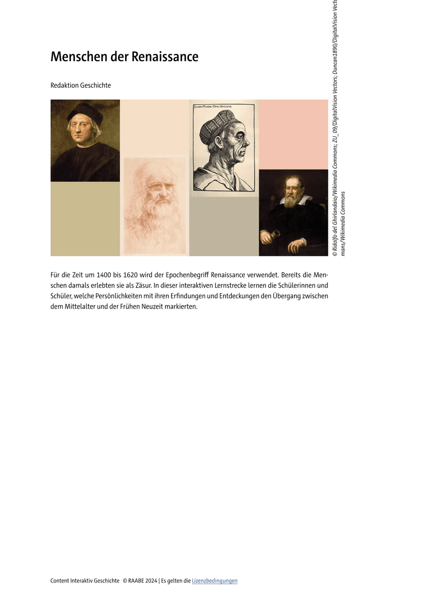 Menschen der Renaissance