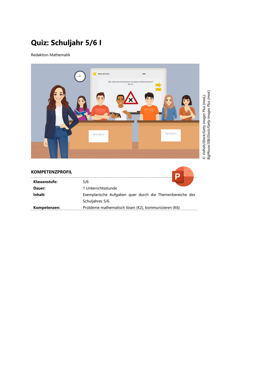 Quiz: Schuljahr 5/6 I