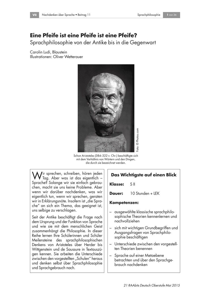 Eine Pfeife ist eine Pfeife ist eine Pfeife?
