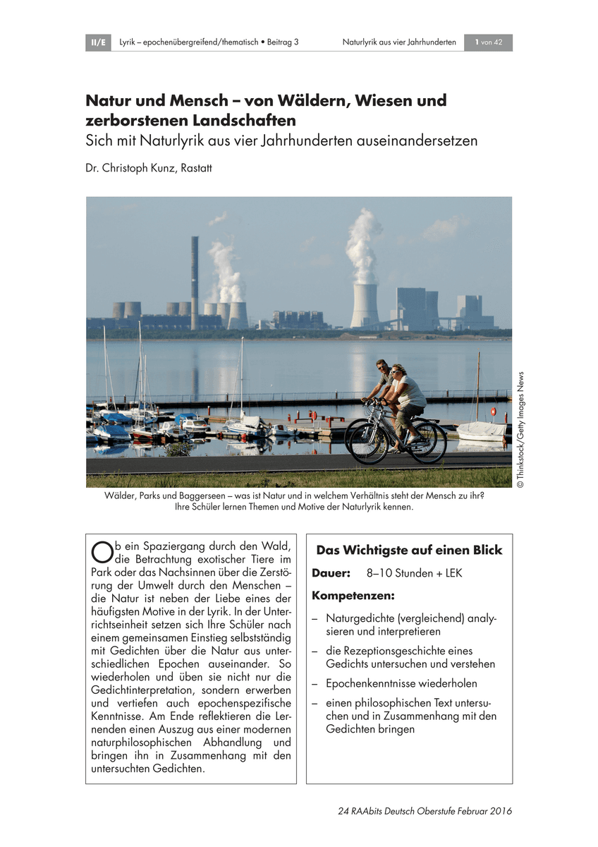 Natur und Mensch – von Wäldern, Wiesen und zerborstenen Landschaften