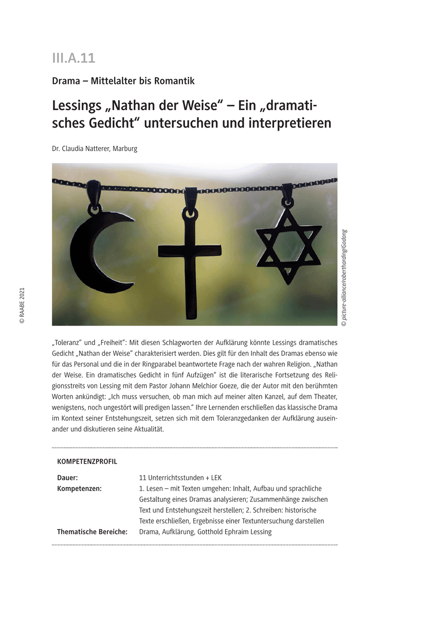 Lessings „Nathan der Weise“