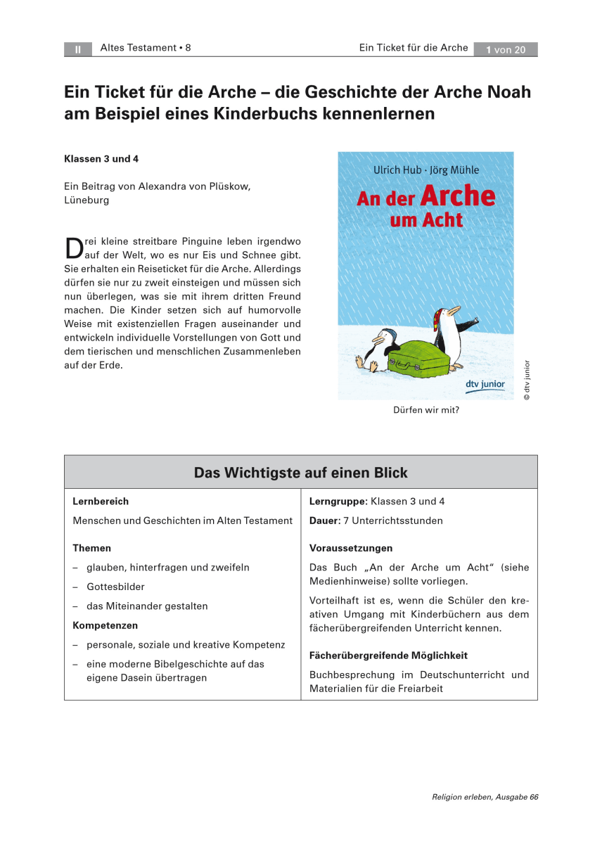 Ein Ticket für die Arche