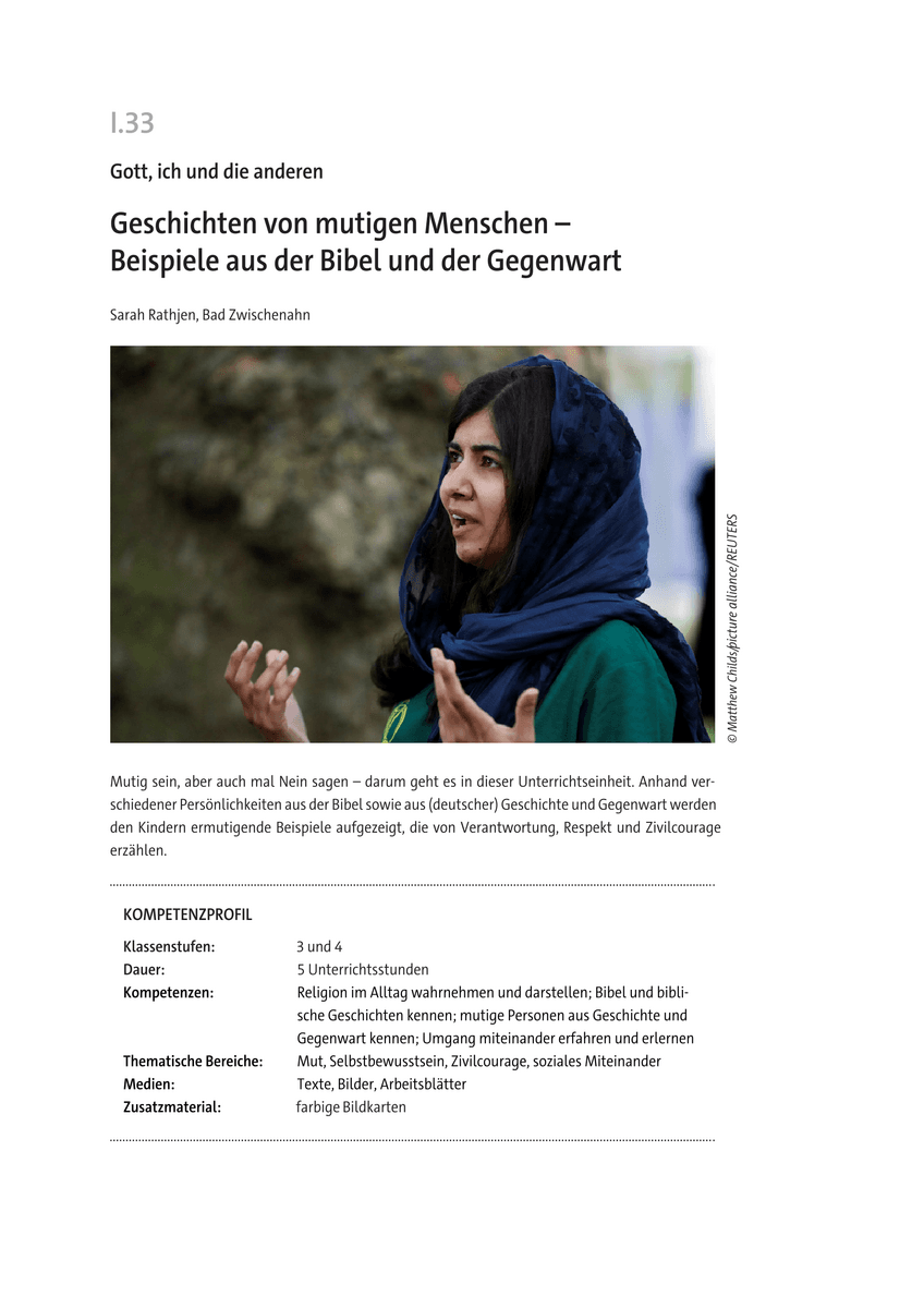 Geschichten von mutigen Menschen