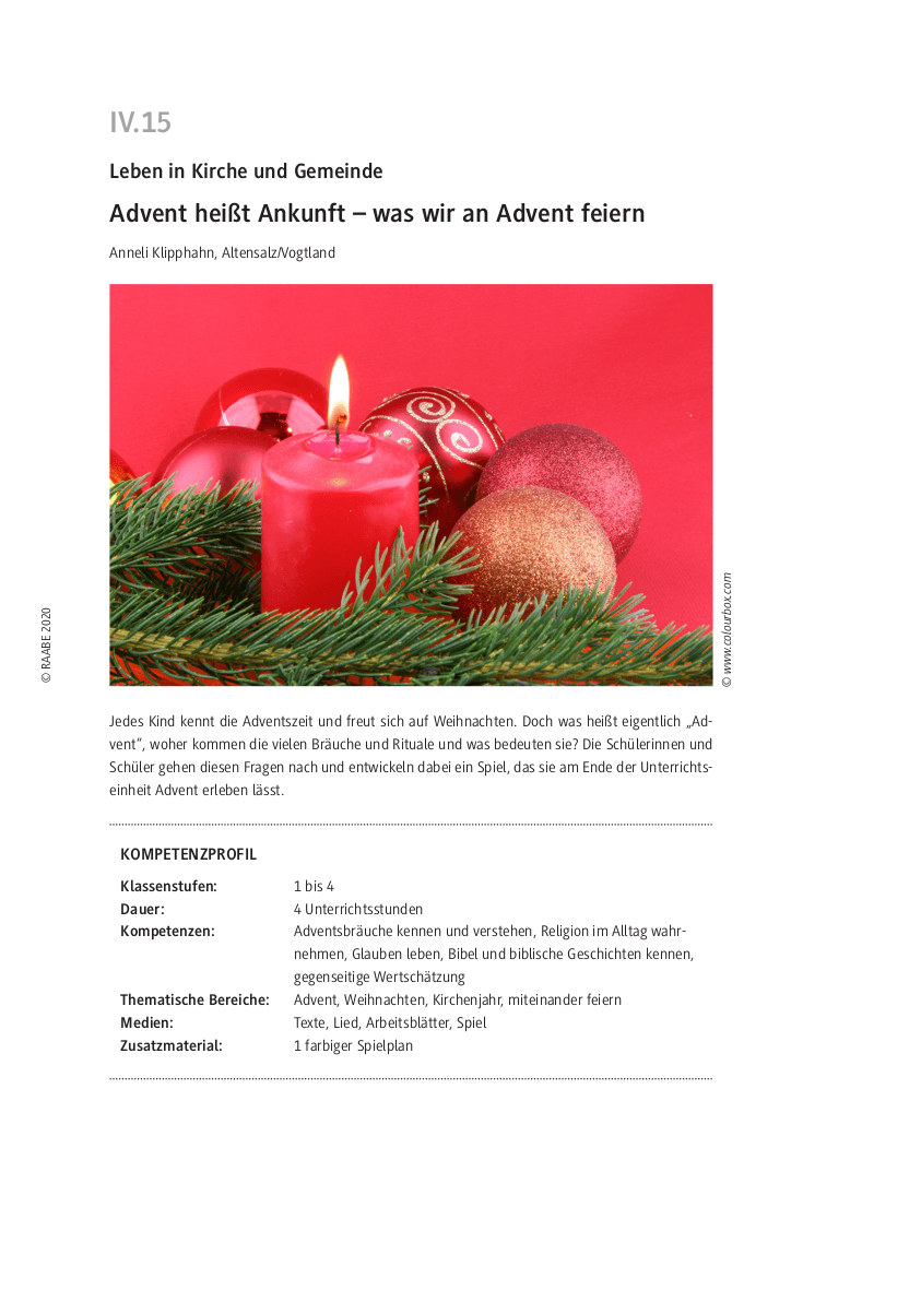 Was wir an Advent feiern