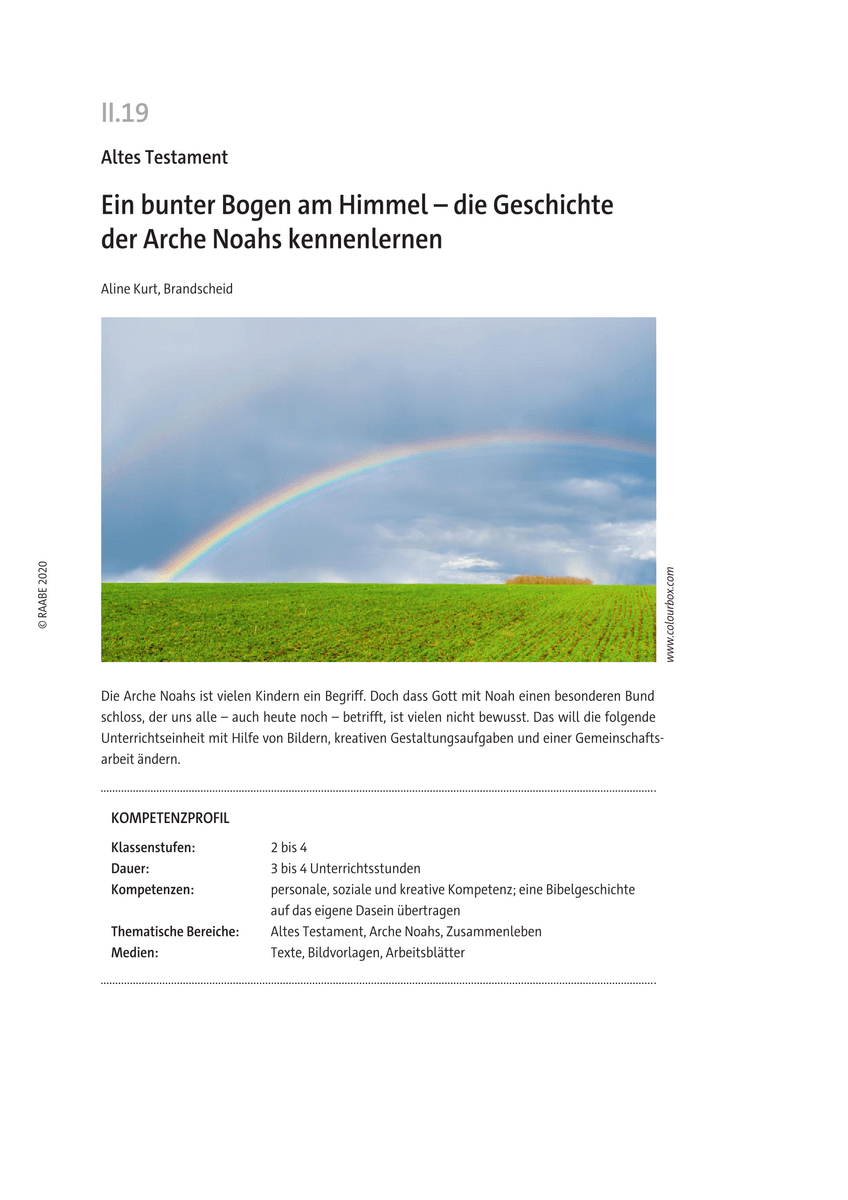 Ein bunter Bogen am Himmel