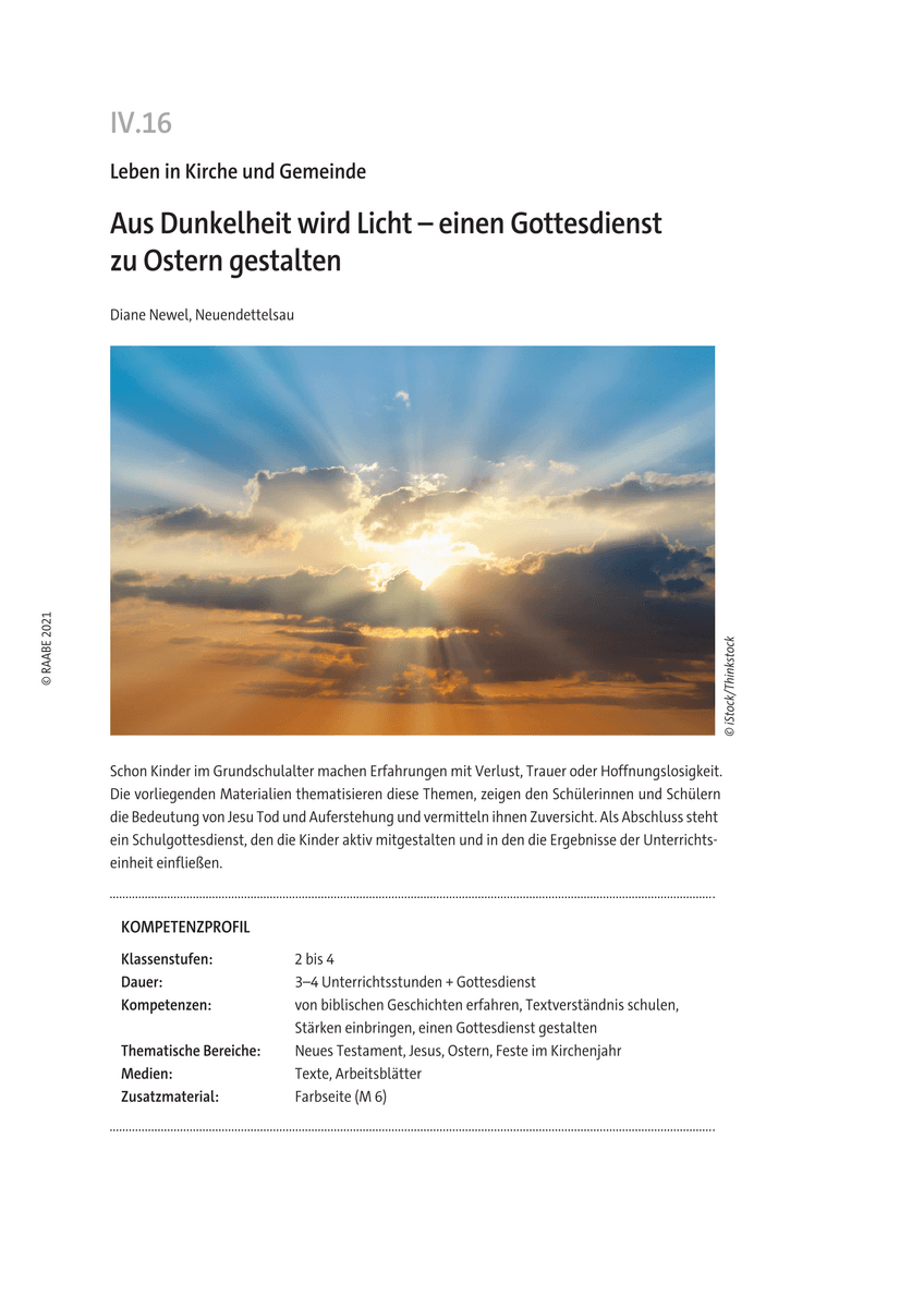 Aus Dunkelheit wird Licht