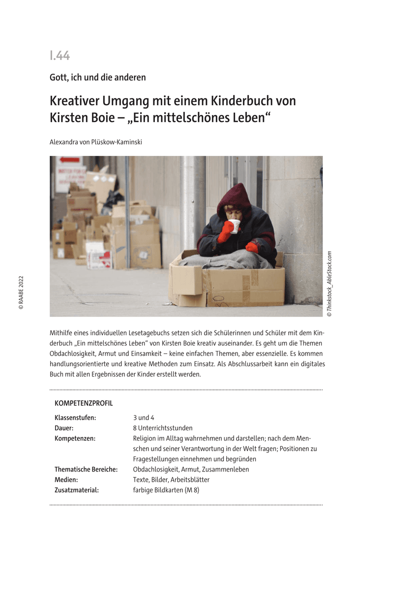 Kreativer Umgang mit einem Kinderbuch von Kirsten Boie