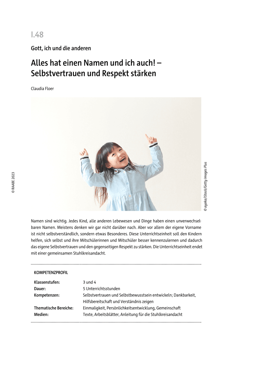 Alles hat einen Namen und ich auch!