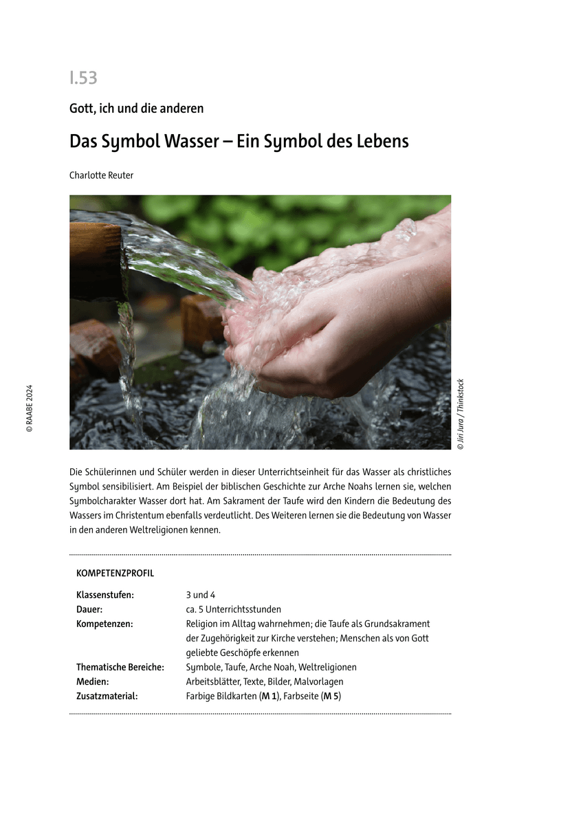 Das Symbol Wasser