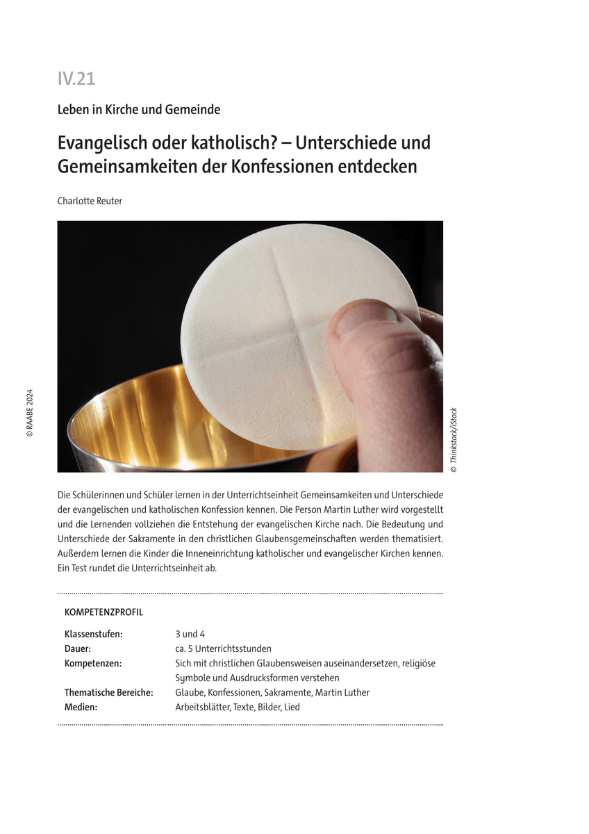 Evangelisch oder katholisch?