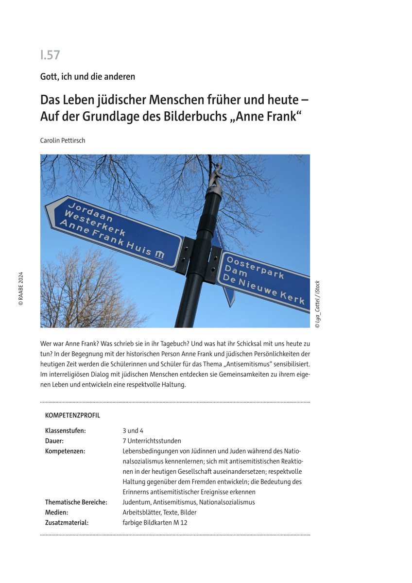 Das Leben jüdischer Menschen früher und heute