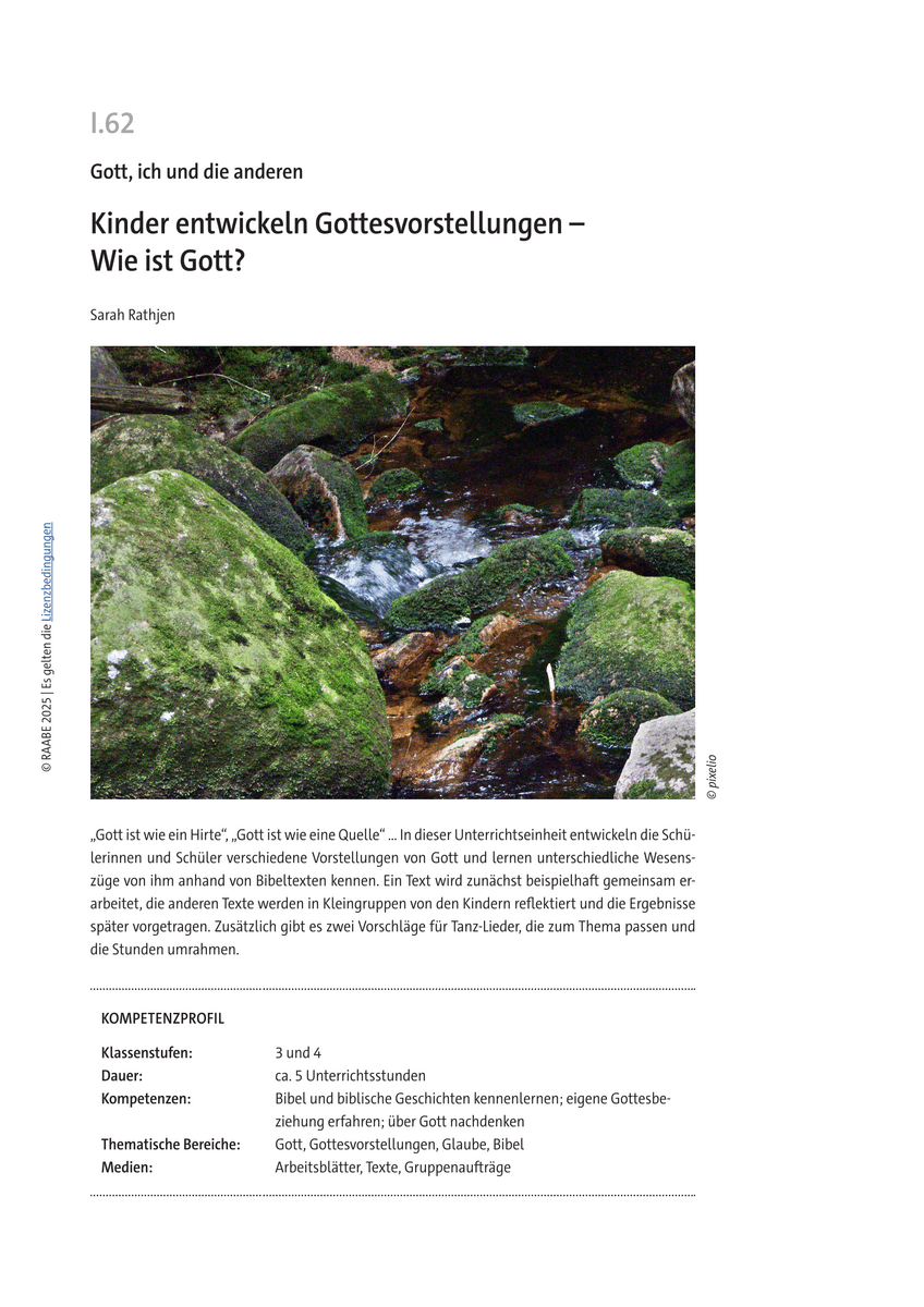 Kinder entwickeln Gottesvorstellungen