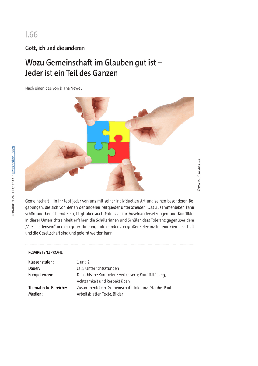 Wozu Gemeinschaft im Glauben gut ist