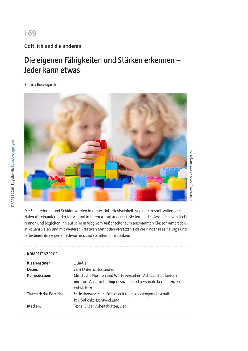 Die eigenen Fähigkeiten und Stärken erkennen