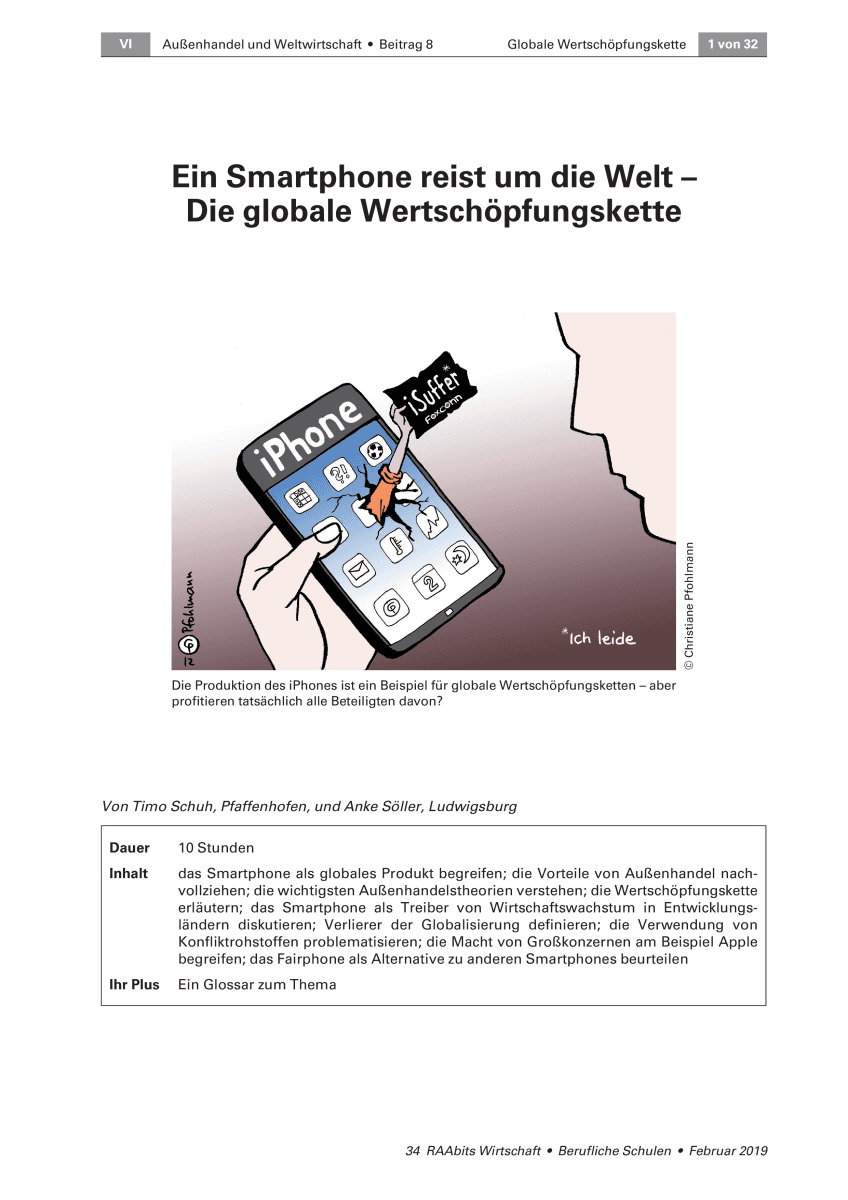 Ein Smartphone reist um die Welt