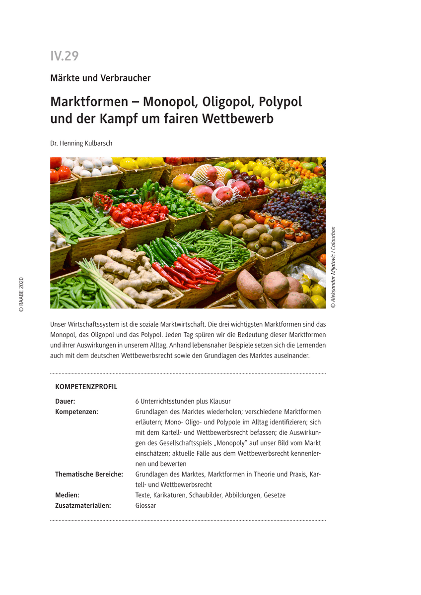 Marktformen