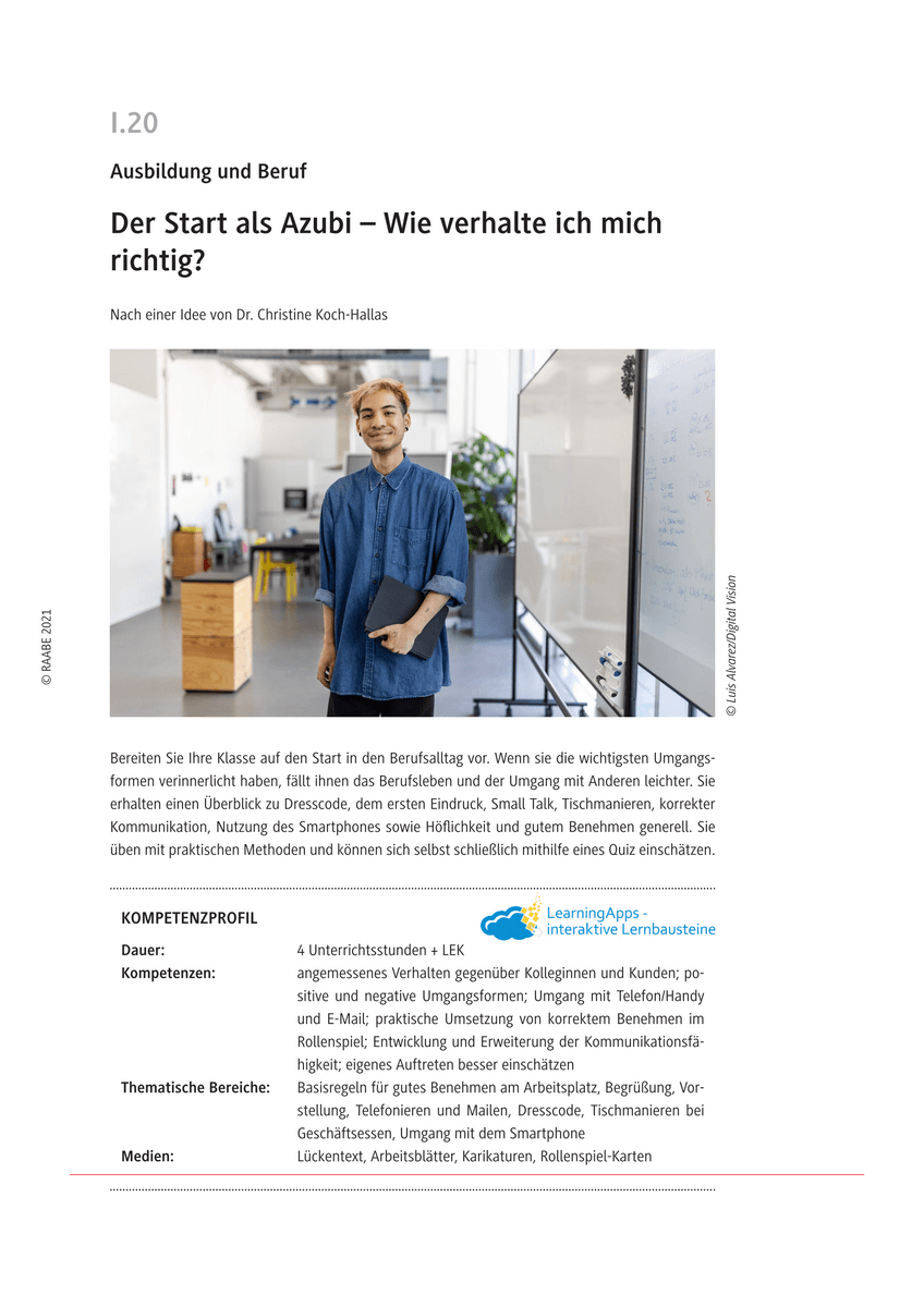 Der Start als Azubi