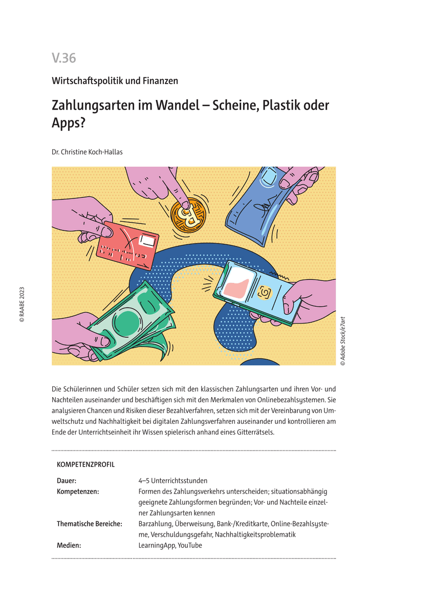 Zahlungsarten im Wandel