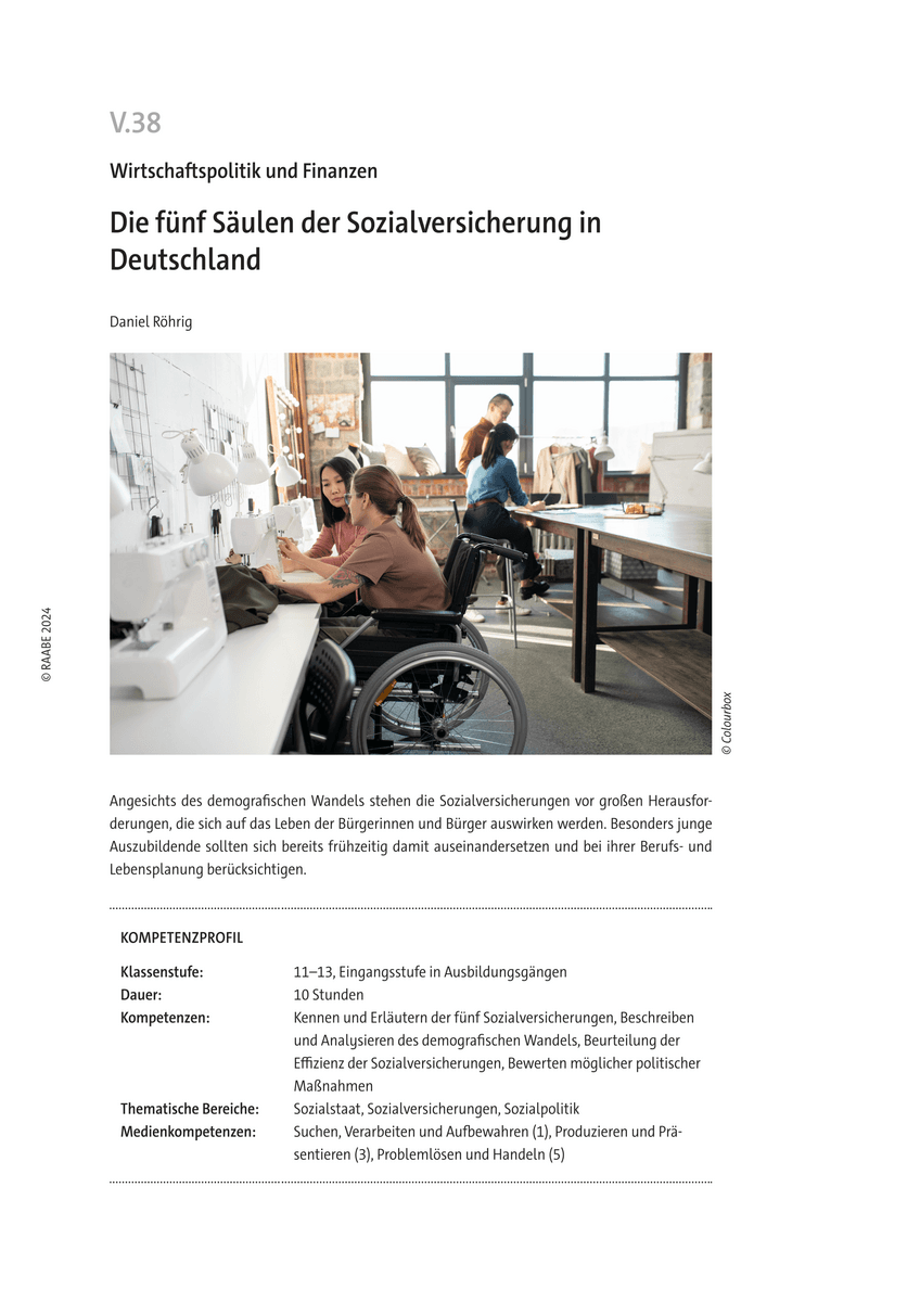 Die fünf Säulen der Sozialversicherung in Deutschland