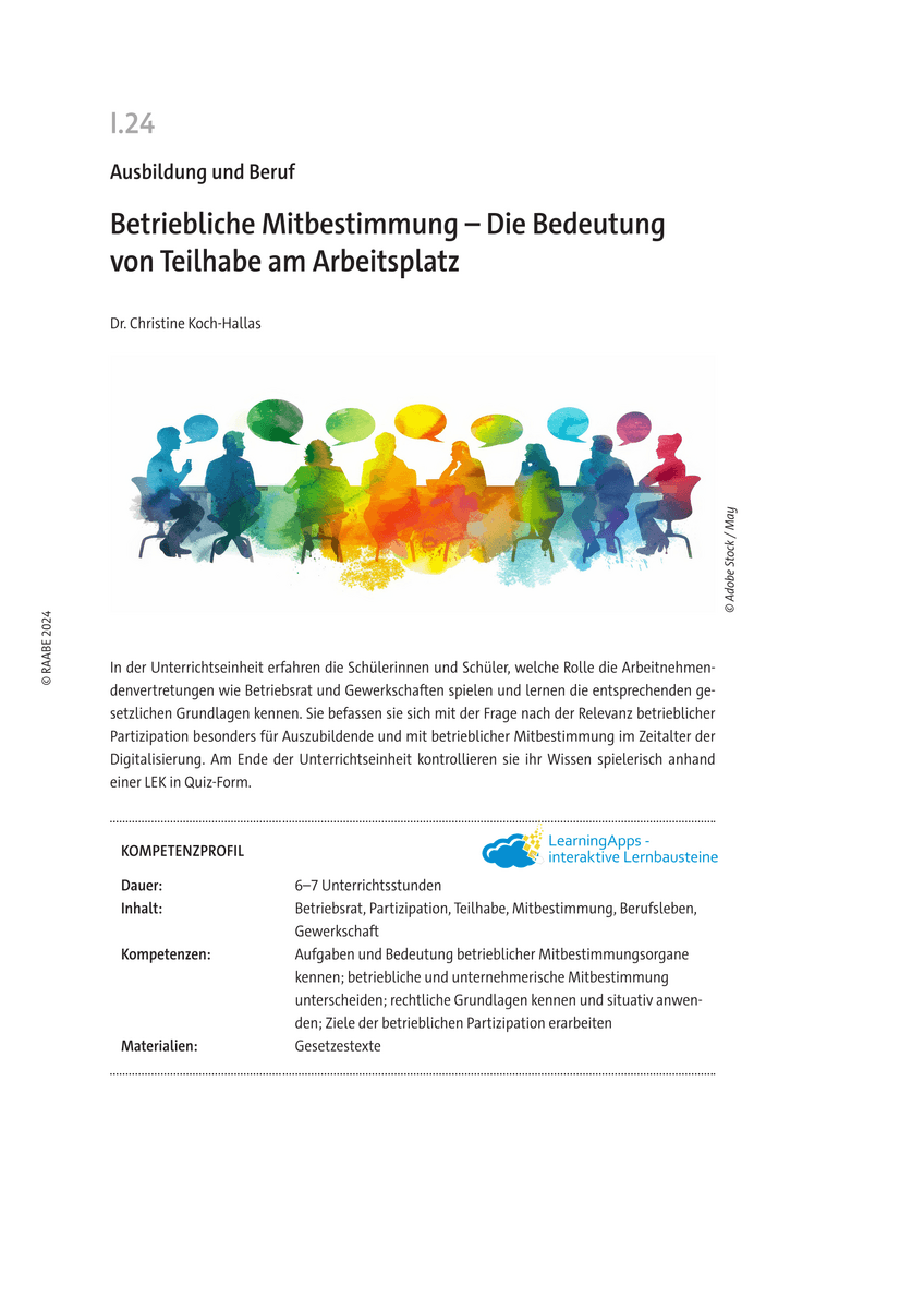 Betriebliche Mitbestimmung