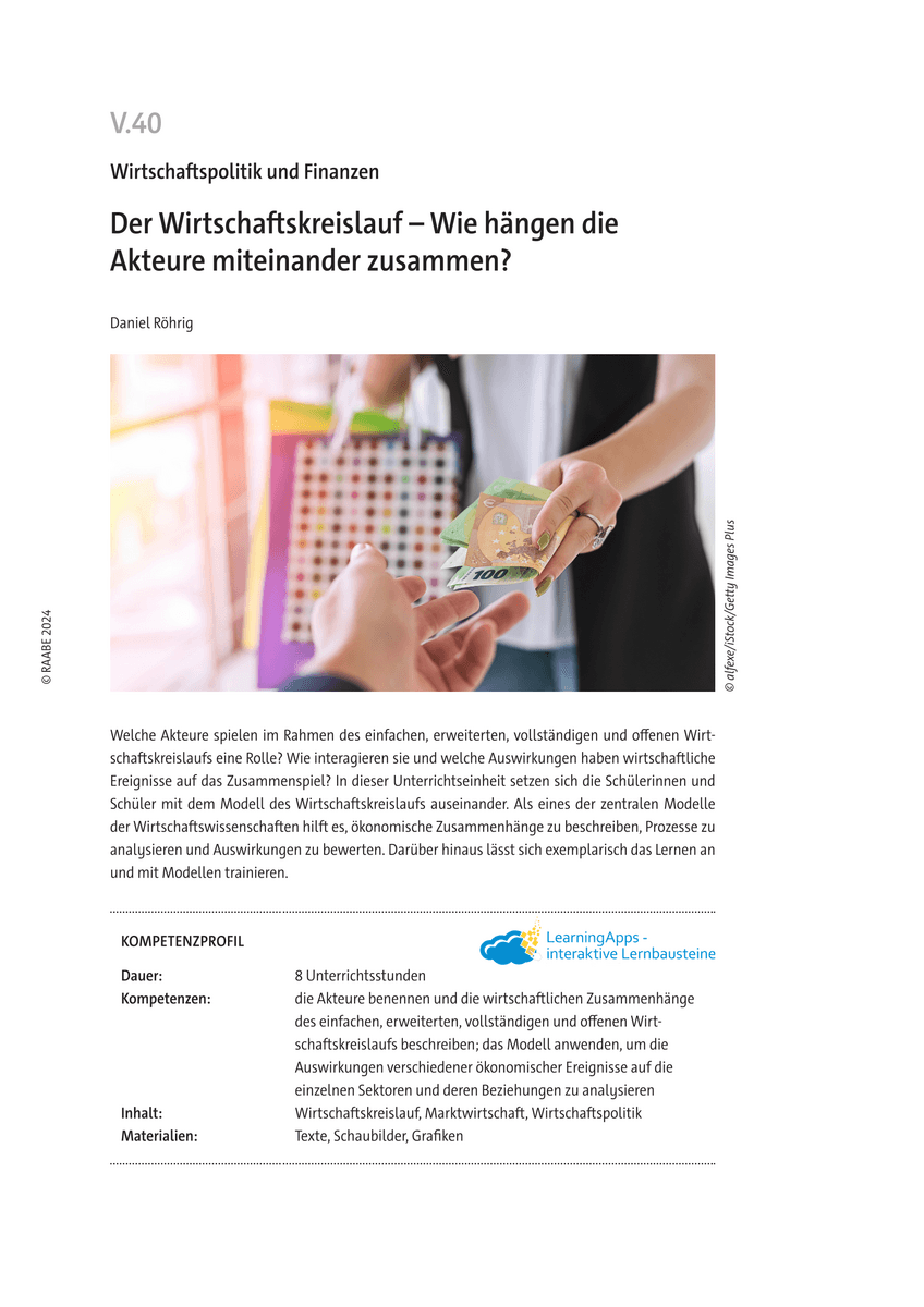 Der Wirtschaftskreislauf