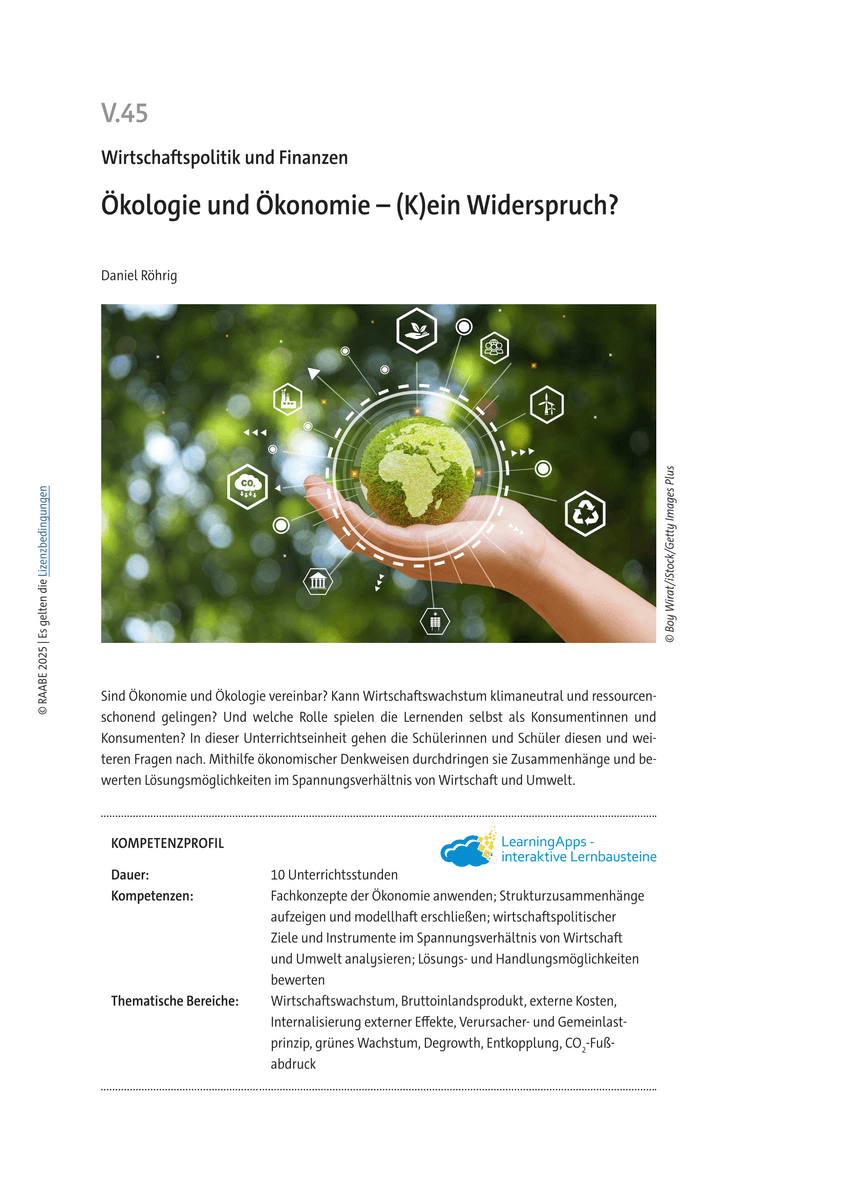 Ökologie und Ökonomie