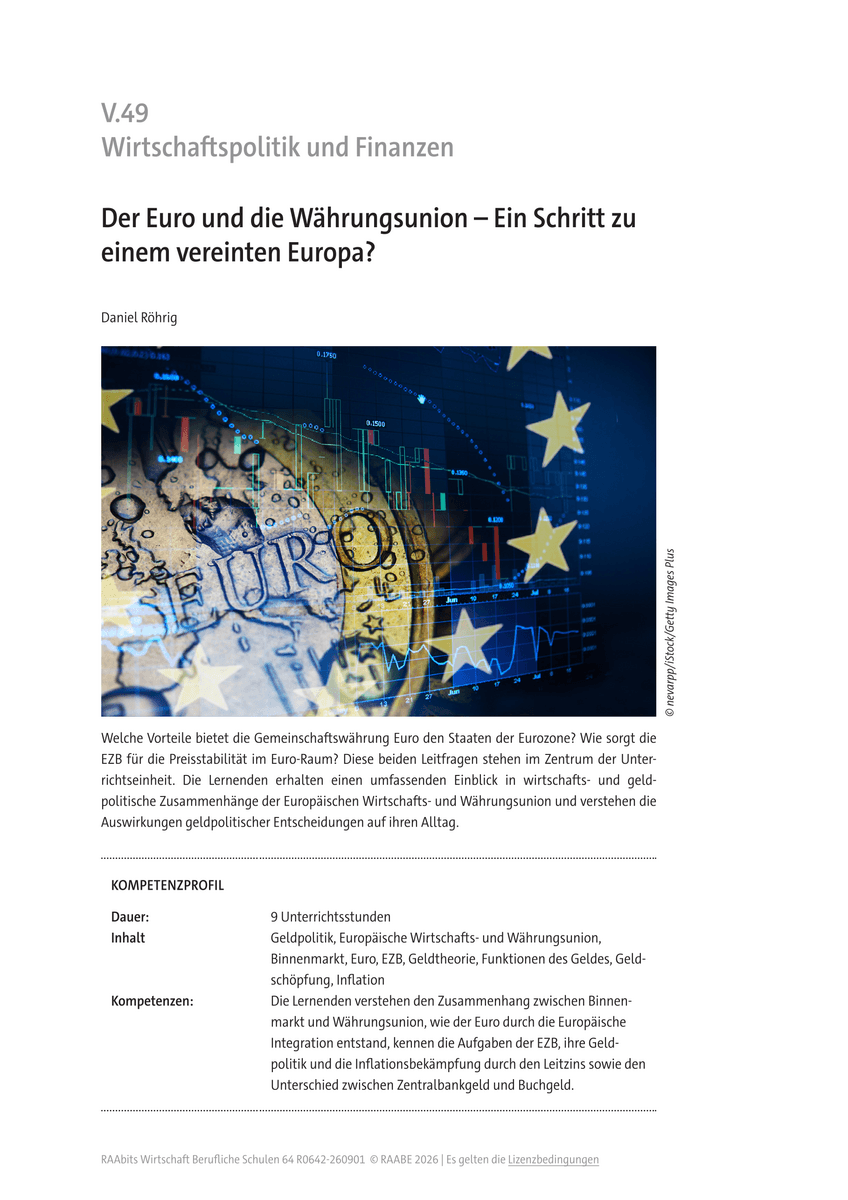 Der Euro und die Währungsunion