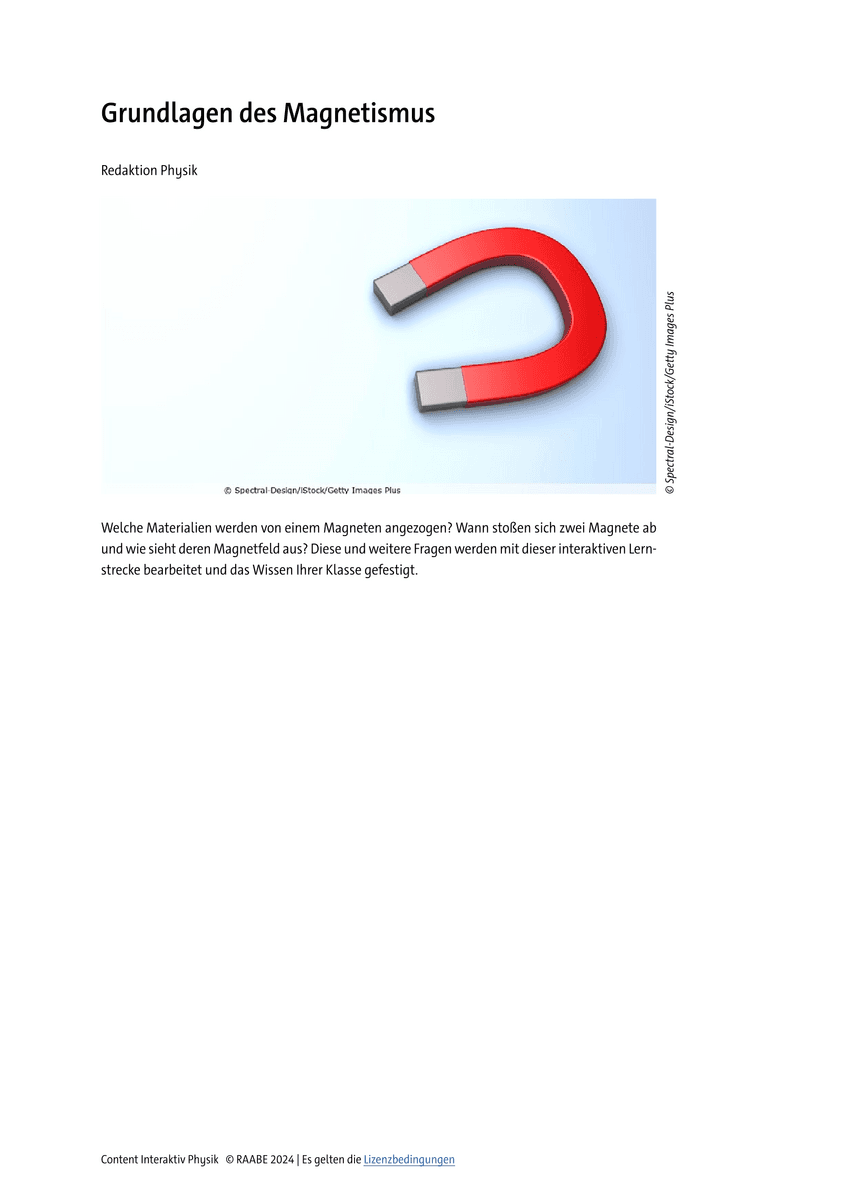 Grundlagen des Magnetismus