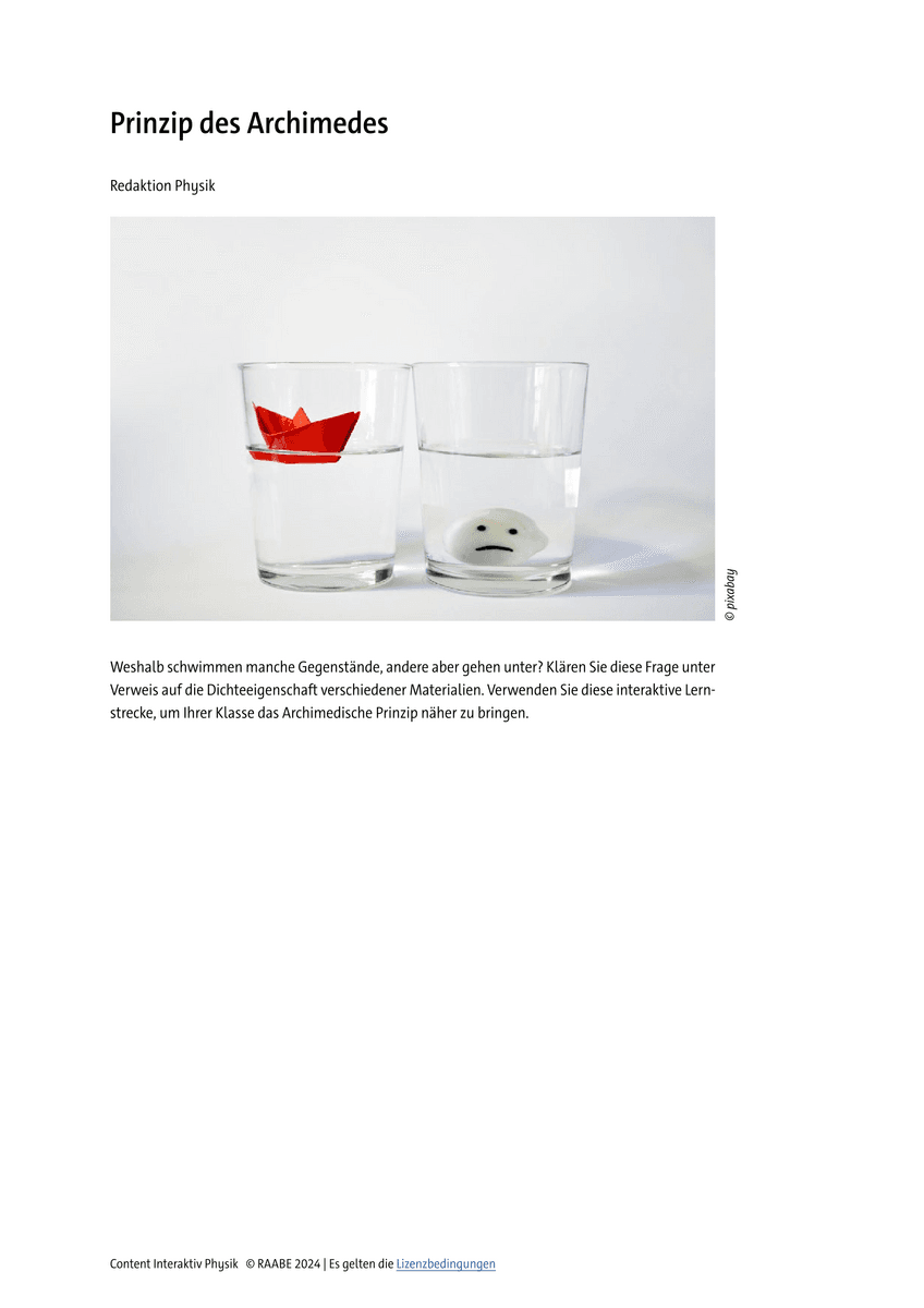 Prinzip des Archimedes