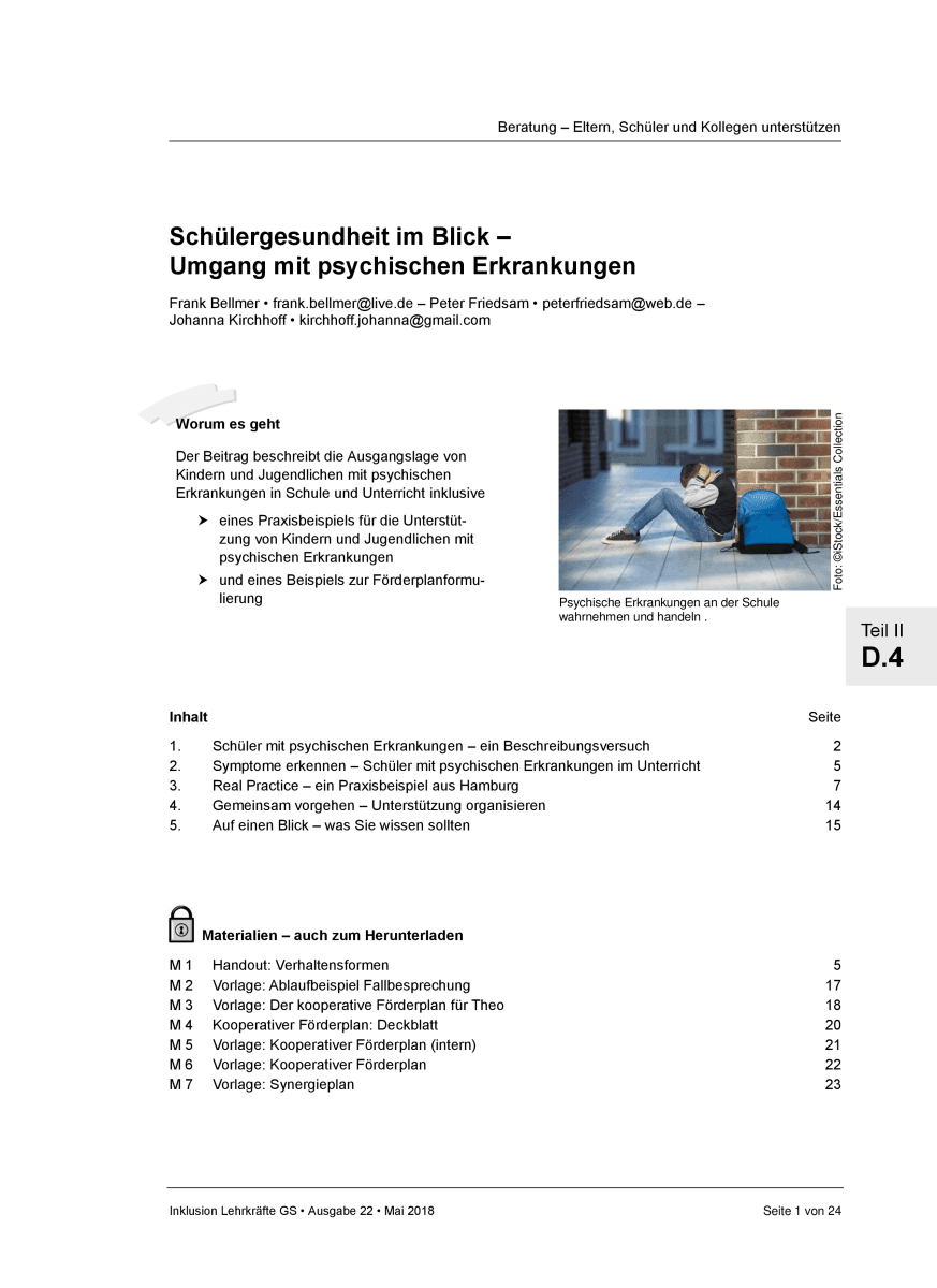 Die Gesundheit im Blick