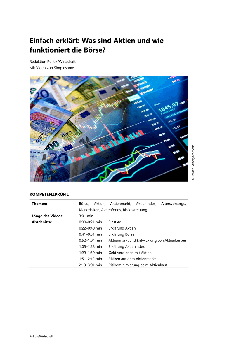 Einfach erklärt: Was sind Aktien und wie funktioniert die Börse?