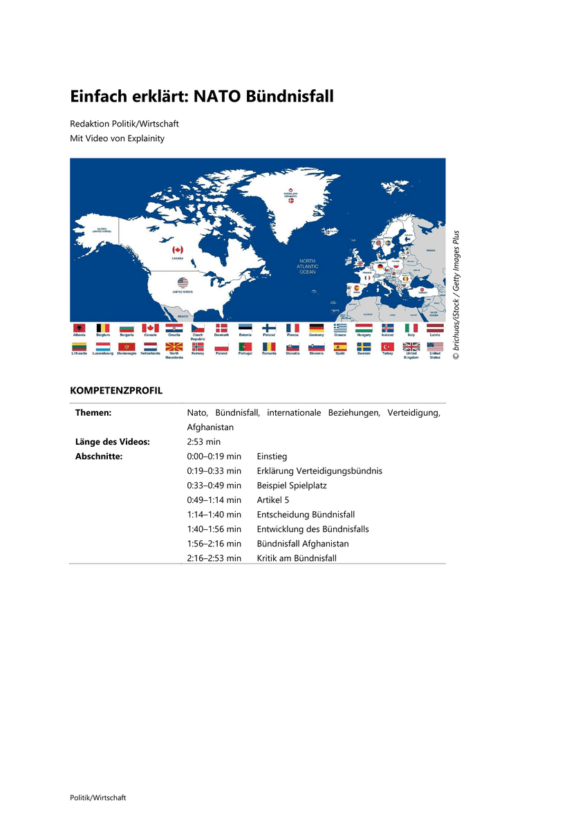 Einfach erklärt: NATO Bündnisfall