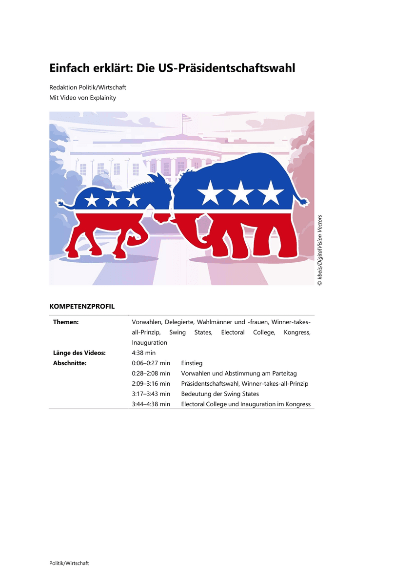 Einfach erklärt: Die US-Präsidentschaftswahl