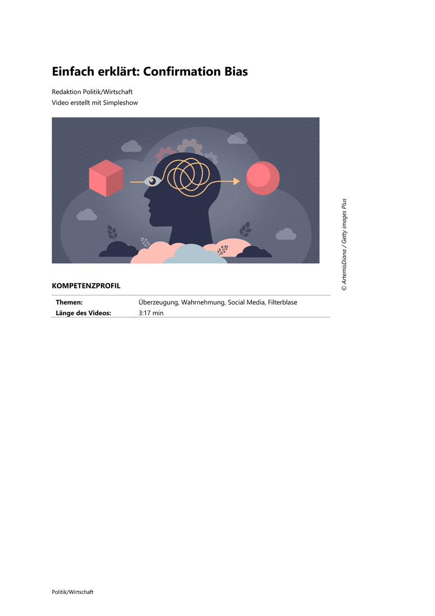 Einfach erklärt: Confirmation Bias