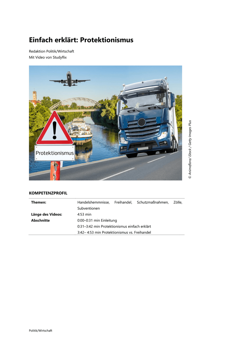 Einfach erklärt: Protektionismus