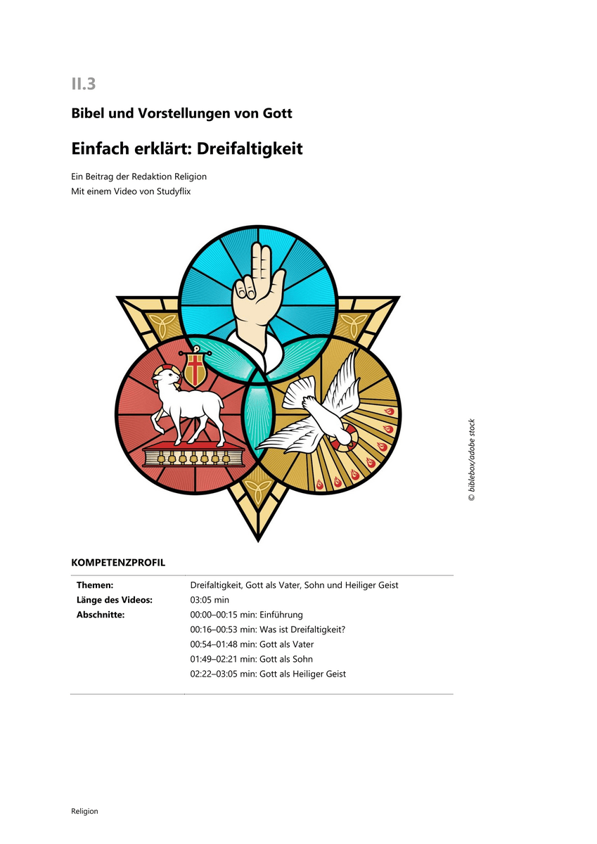 Einfach erklärt: Dreifaltigkeit