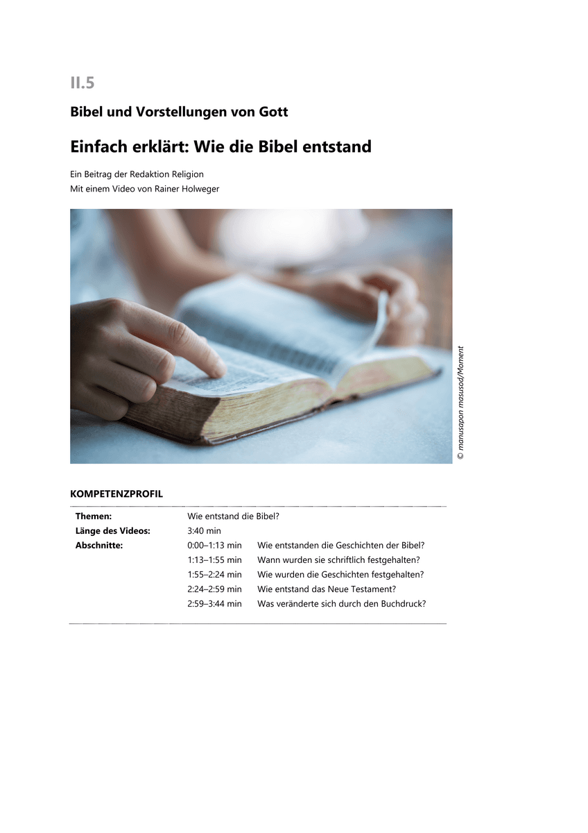 Einfach erklärt: Wie die Bibel entstand