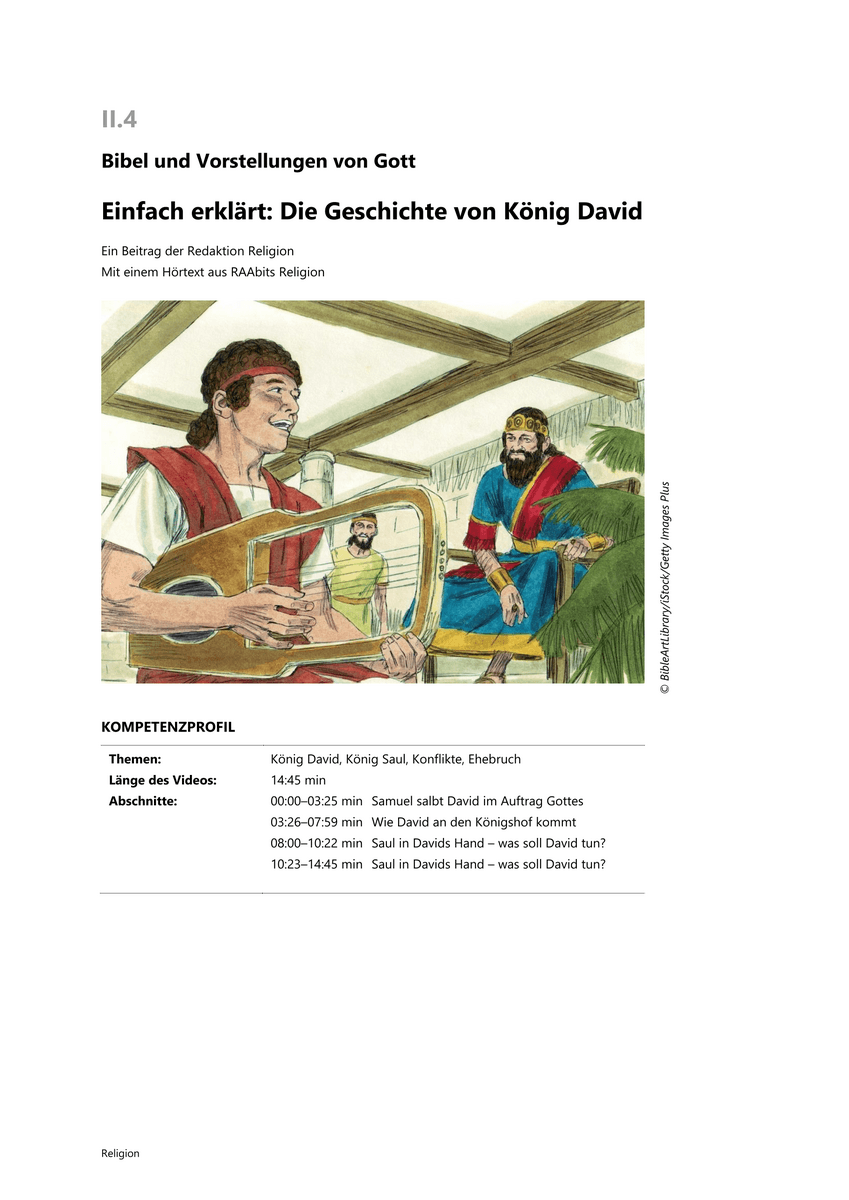 Einfach erklärt: König David