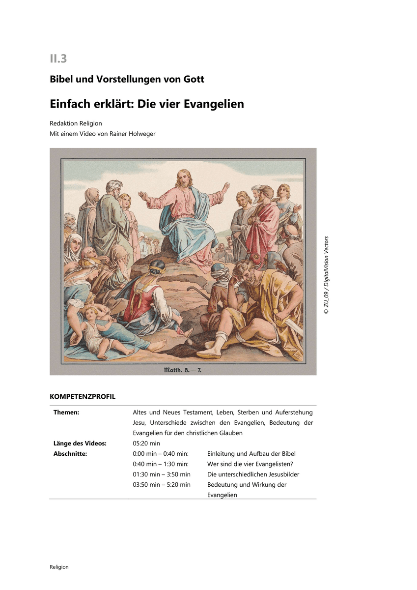 Einfach erklärt: Die vier Evangelien