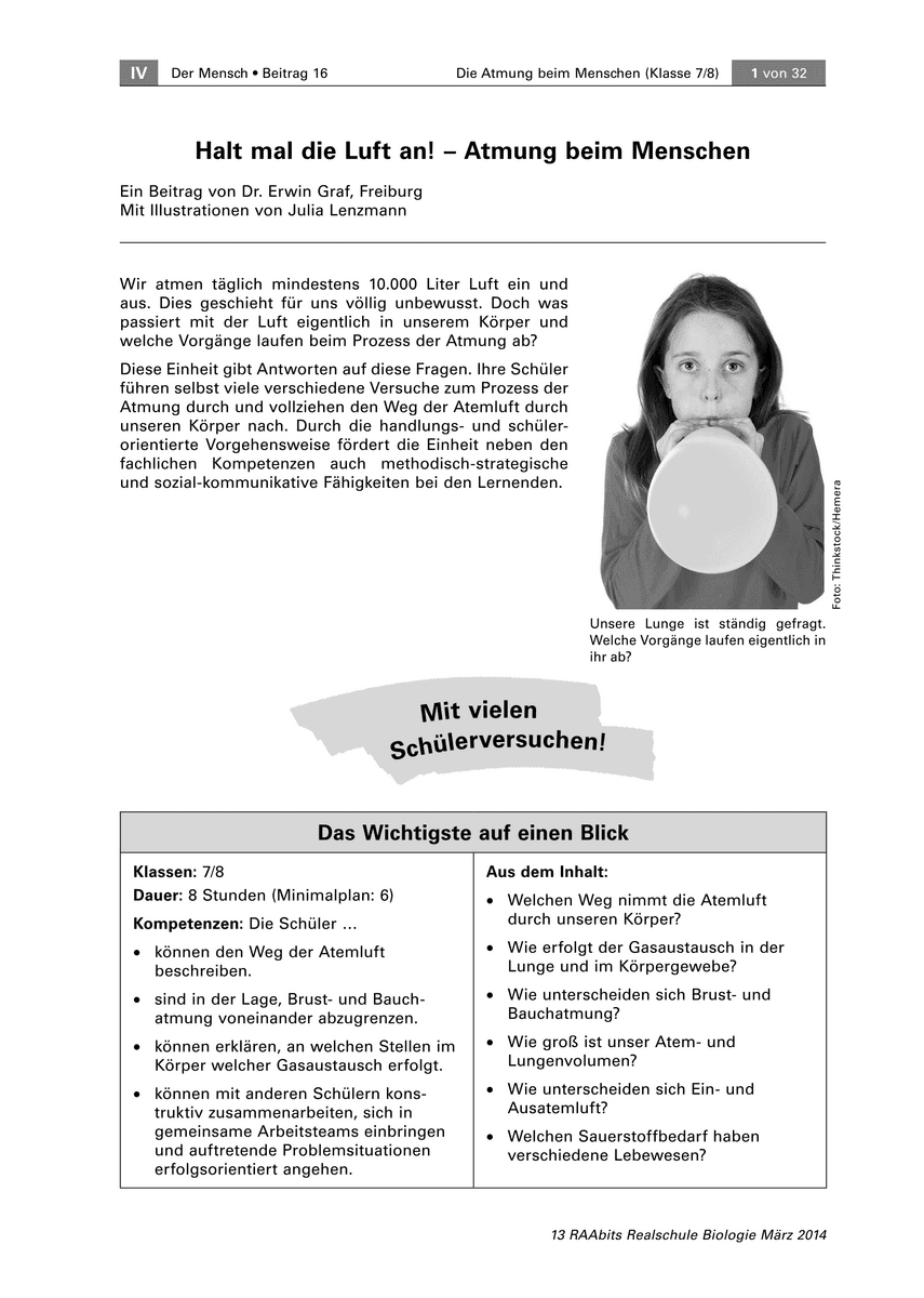 Halt mal die Luft an!
