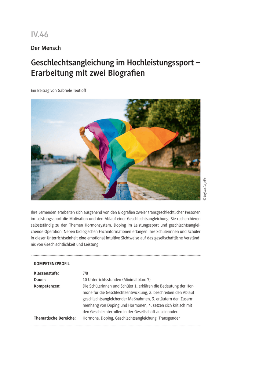 Geschlechtsangleichung im Hochleistungssport