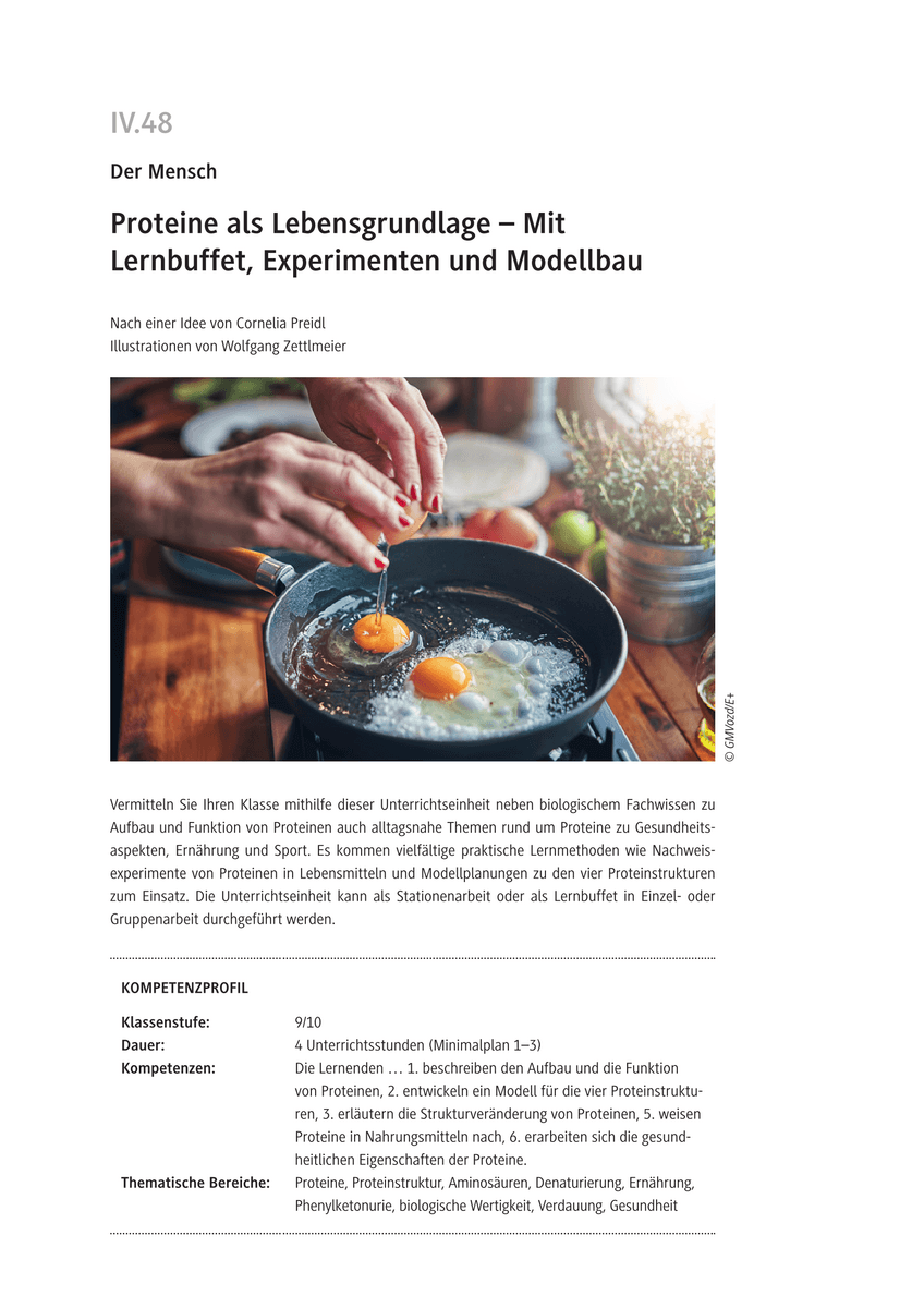 Proteine als Lebensgrundlage