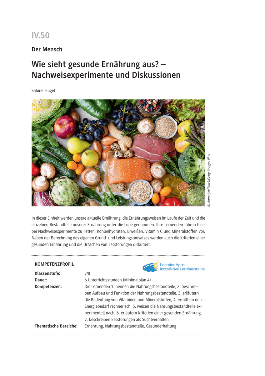 Wie sieht gesunde Ernährung aus?